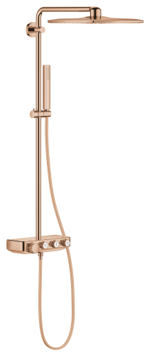 Grohe Euphoria SmartControl System 310 Cube Duo Duvara Monte Termostatik Bataryalı Duş Sistemi, Bakır - 26508DA0 - GROHE