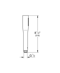 Grohe Euphoria Stick Cosmopolitan El Duşu 1 Akışlı Mat Siyah - 22126KF0 - 3