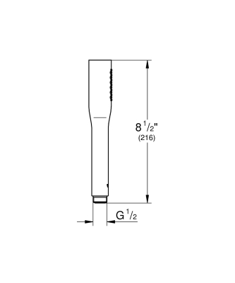 Grohe Euphoria Stick Cosmopolitan El Duşu 1 Akışlı Mat Siyah - 22126KF0 - 3