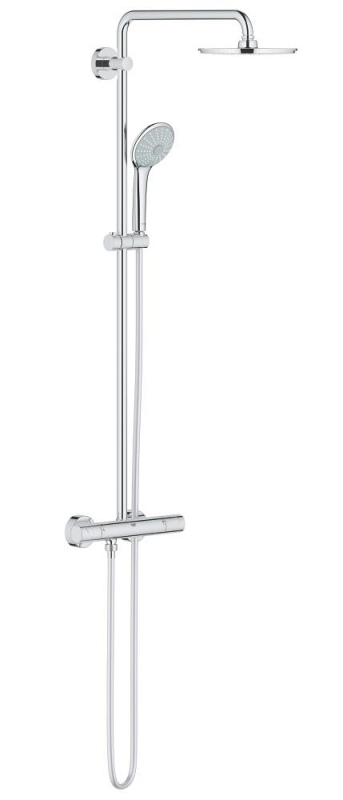 Grohe Euphoria System 210 Duvara Monte Termostatik Bataryalı Duş Sistemi - 27964000 - 1