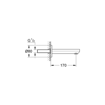 Grohe Eurocosmo Çıkış Ucu - 13261000 - 2