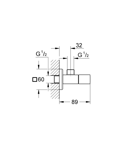Grohe Eurocube Ara Musluk 1/2" - 22013000 - 3