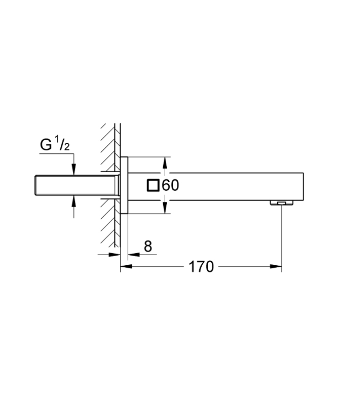 Grohe Eurocube Çıkış Ucu - 13303Dc0 - 4