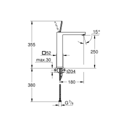 Grohe Eurocube Joy Tek Kumandalı Lavabo Bataryası
Xl-Boyut - 23661000 - 2