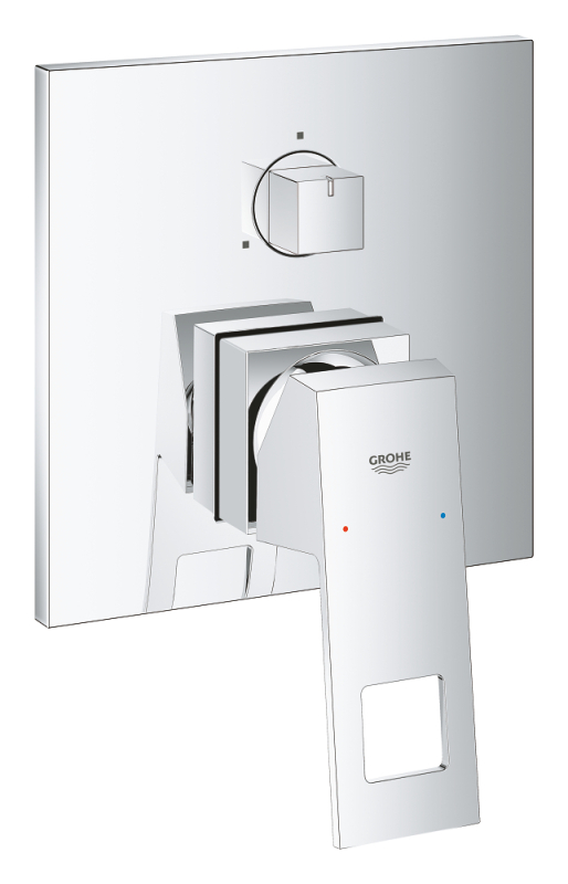 Grohe Eurocube Tek Kumandalı 3 Yönlü Banyo Bataryası - 24094000 - GROHE