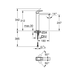 Grohe Eurocube Tek Kumandalı Lavabo Bataryası
Xl-Boyut - 23406000 - 2