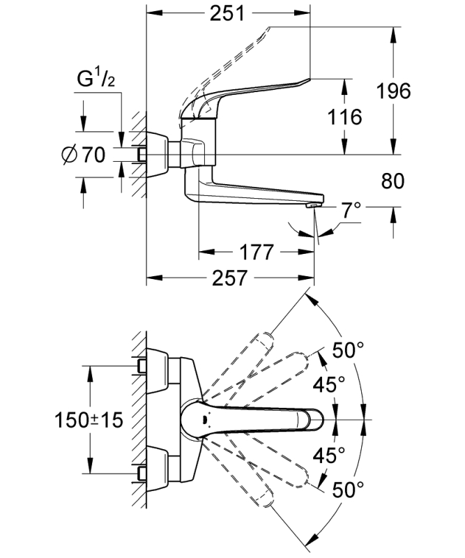 Grohe Euroeco Special Tek Kumandalı Lavabo Bataryası - 32773000 - 3