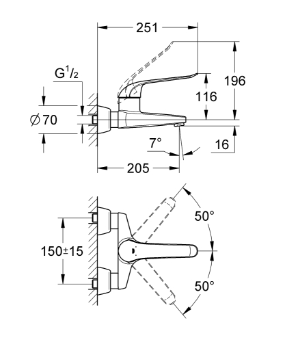Grohe Euroeco Special Tek Kumandalı Lavabo Bataryası - 32778000 - 3