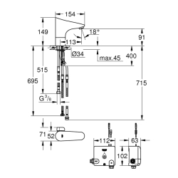 Grohe Europlus E Powerbox - 36387000 - 2