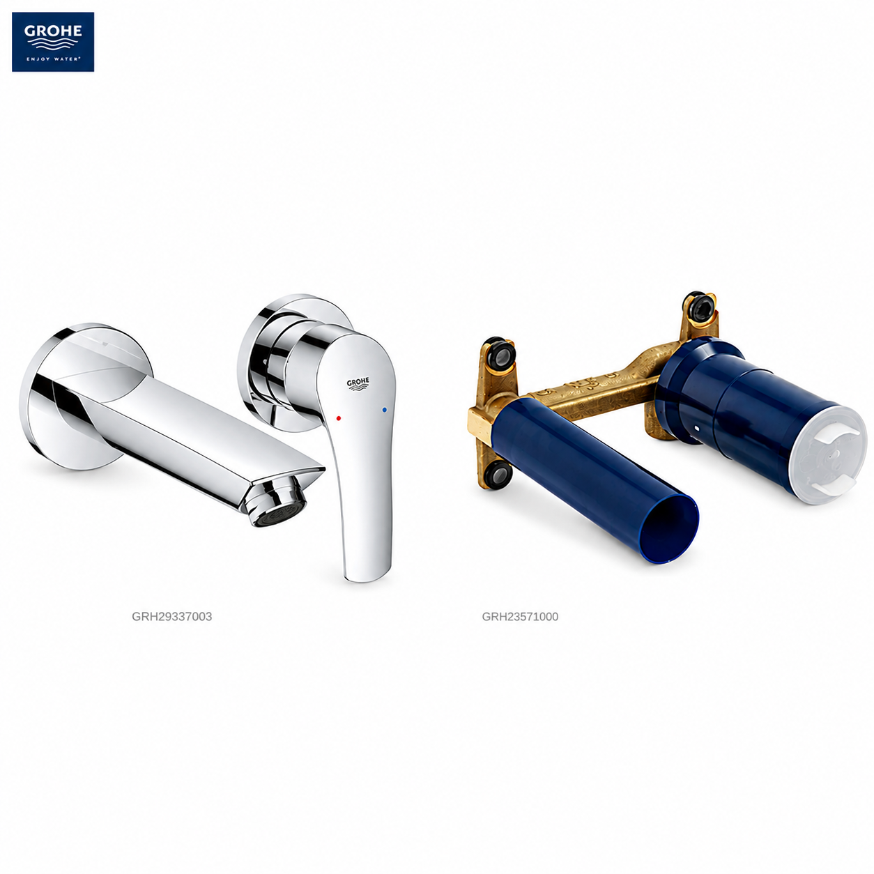 Grohe Eurosmart 2 Delikli Lavabo Bataryası Seti İç Set Dahil - GROHE