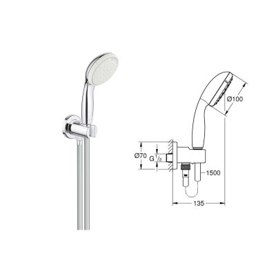 Grohe Eurosmart Ankastre Set - 4