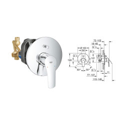 Grohe Eurosmart Ankastre Set - 5