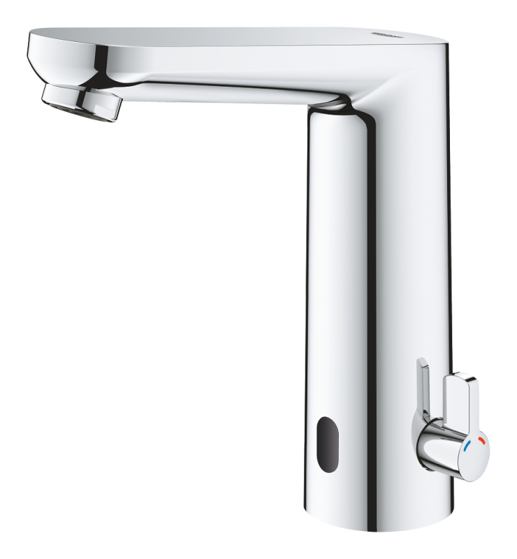 Grohe Eurosmart Cosmo. Fotoselli Lavabo Bataryası, Çift Su Girişli, Pilli - 36422000 - 4
