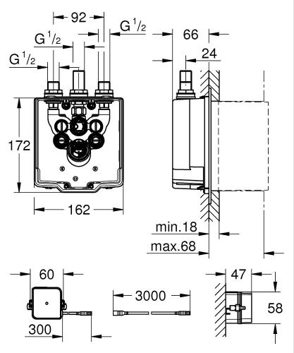 Grohe Eurosmart Cosmopolitan E İç Gövde - 36416001 - 4