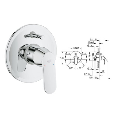 Grohe Eurosmart Cosmopolitan Set - 5