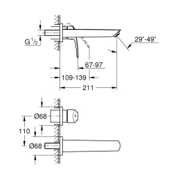 Grohe Eurosmart İki Delikli Lavabo Bataryası
M - Boyut - 29338003 - 2