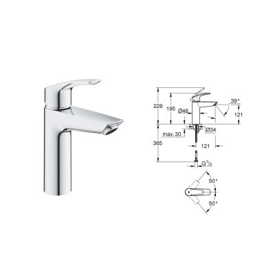 Grohe Eurosmart Sıva Üstü Set - 4