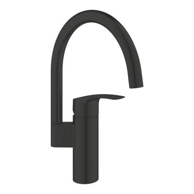 Grohe Eurosmart Tek Kumandalı Eviye Bataryası Mat Siyah - 332022433 - 1