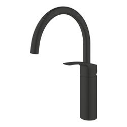 Grohe Eurosmart Tek Kumandalı Eviye Bataryası Mat Siyah - 332022433 - 2