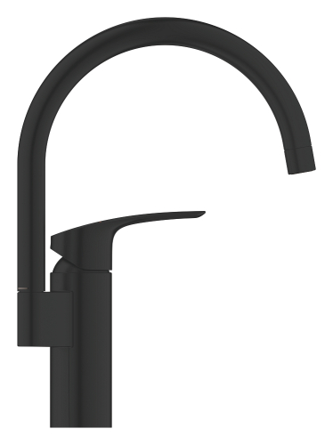 Grohe Eurosmart Tek Kumandalı Eviye Bataryası Mat Siyah - 332022433 - 3