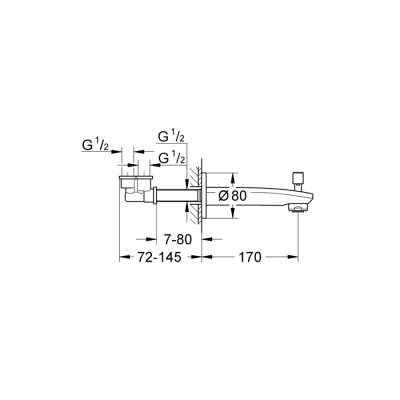 Grohe Eurostyle Cosmopolitan Çıkış Ucu - 13277002 - 2