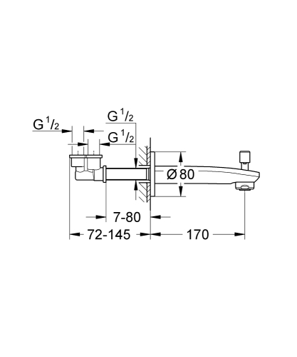 Grohe Eurostyle Cosmopolitan Çıkış Ucu - 13277002 - 3
