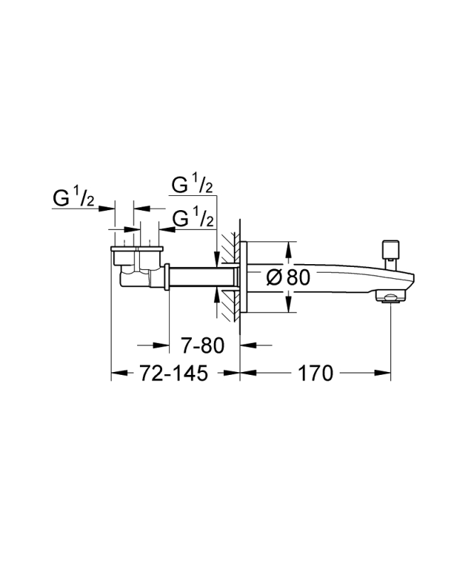 Grohe Eurostyle Cosmopolitan Çıkış Ucu - 13277002 - 3