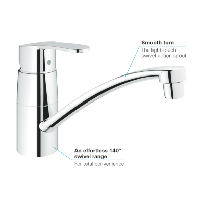 Grohe Eurostyle Cosmopolitan Tek Kumandalı Eviye Bataryası - 33977002 - 3