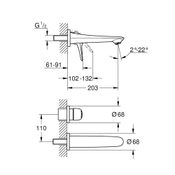 Grohe Eurostyle İki Delikli Lavabo Bataryası
M-Boyut - 19571003 - 2