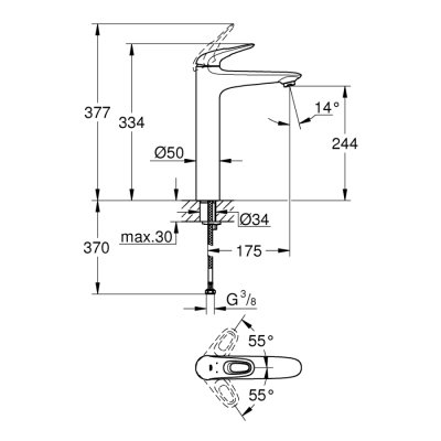 Grohe Eurostyle Tek Kumandalı Lavabo Bataryası
Xl-Boyut - 23570003 - 2