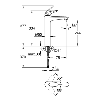 Grohe Eurostyle Tek Kumandalı Lavabo Bataryası
Xl-Boyut - 23719003 - 2