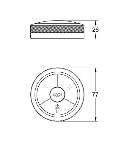 Grohe F-Digital Banyo Ve Duş İçin Dijital Puk - 36309000 - 3
