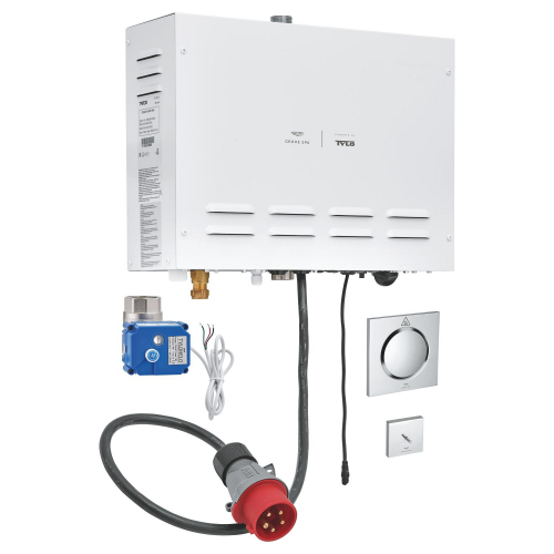 Grohe F-digital Deluxe Steam generator 9.9 kW with steam outlet and temperature sensor - 26828000 - 2