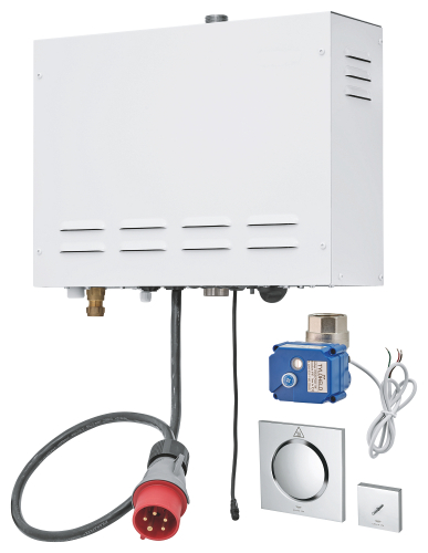 Grohe F-digital Deluxe Steam generator 9.9 kW with steam outlet and temperature sensor - 26828000 - 3