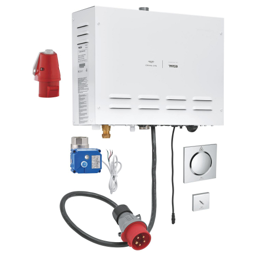Grohe F-digital Deluxe Steam generator 9.9 kW with steam outlet and temperature sensor - 26829000 - 2