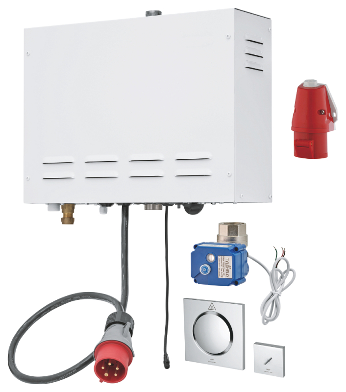 Grohe F-digital Deluxe Steam generator 9.9 kW with steam outlet and temperature sensor - 26829000 - 3