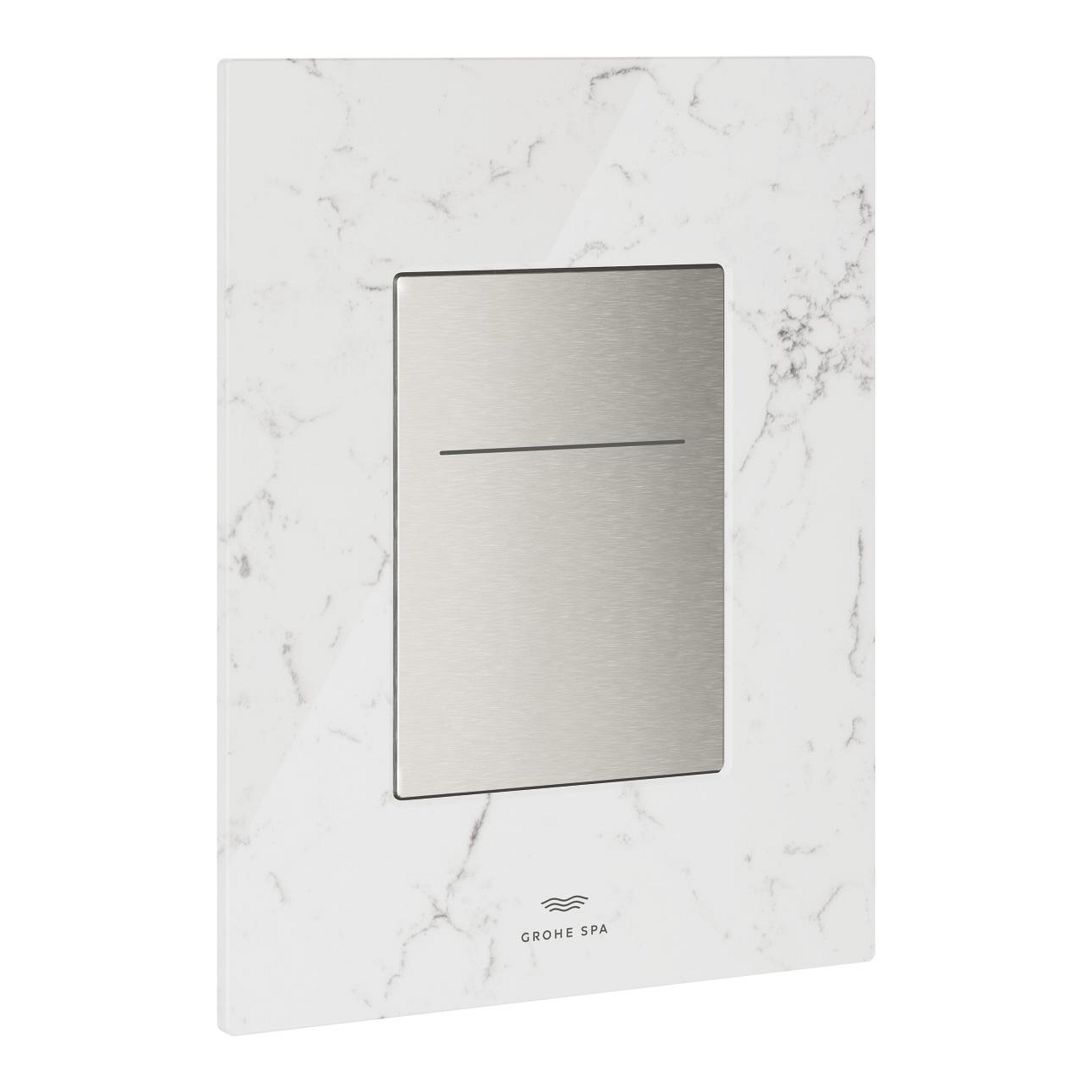 Grohe Flush Plate With Silk Motion Technology White Attica Caesarstone - 104644MV00 - 2