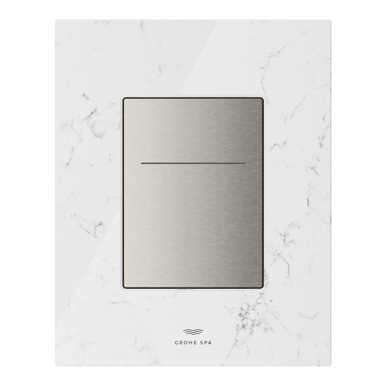 Grohe Flush Plate With Silk Motion Technology White Attica Caesarstone - 104644MV00 - 1
