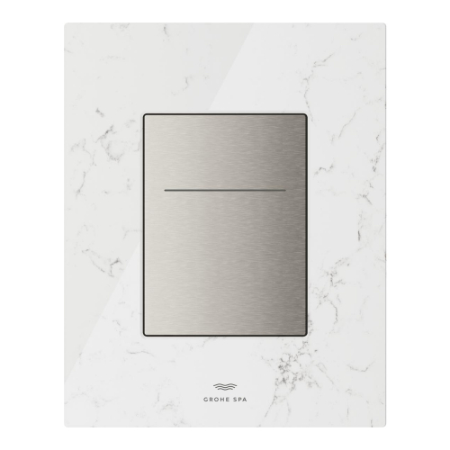 Grohe Flush Plate With Silk Motion Technology White Attica Caesarstone - 104644MV00 - 1