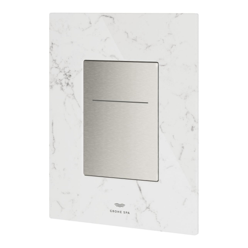 Grohe Flush Plate With Silk Motion Technology White Attica Caesarstone - 104644MV00 - 5