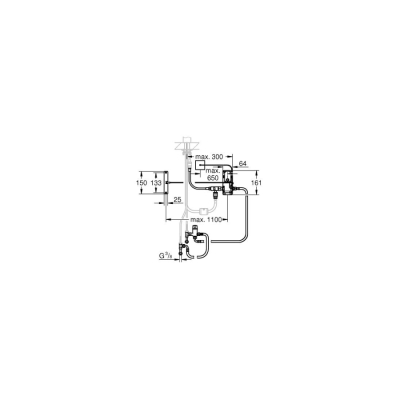 Grohe Footcontrol Retrofit (Dönüşüm) Sistemi - 30309000 - 2