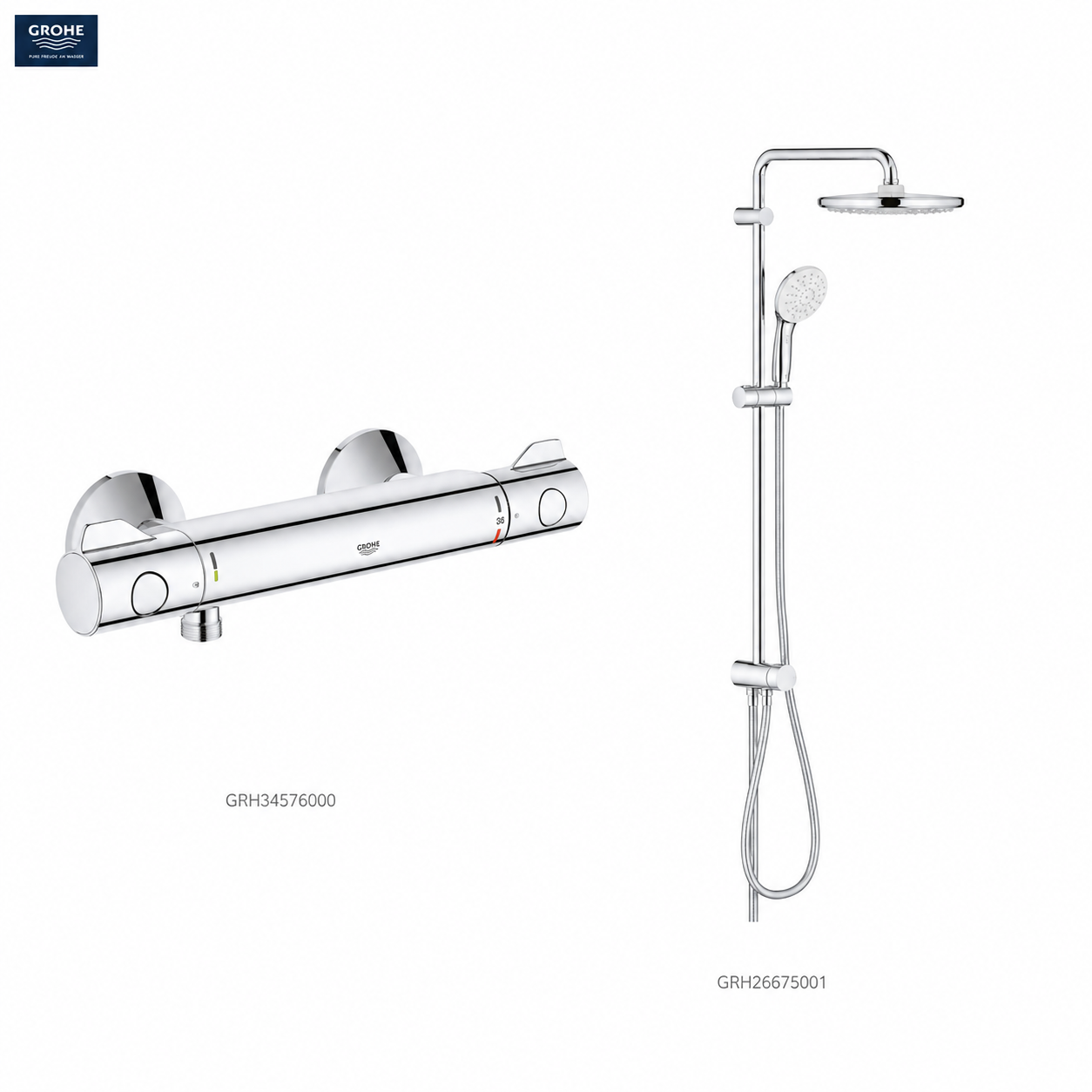 Grohe G800 Termostatik Duş Sistemi Set - GROHE
