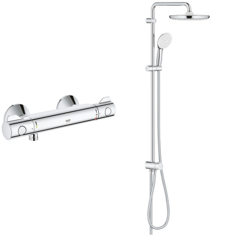 Grohe G800 Termostatik Duş Sistemi Set - 1