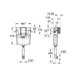 Grohe Gd 2 Gömme Rezervuar - 38661000 - 2