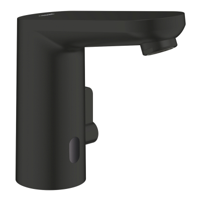 Grohe Get E Fotoselli Lavabo Bataryası (Pilli, Çift Su Girişli), Mat Siyah - 363662432 - 1