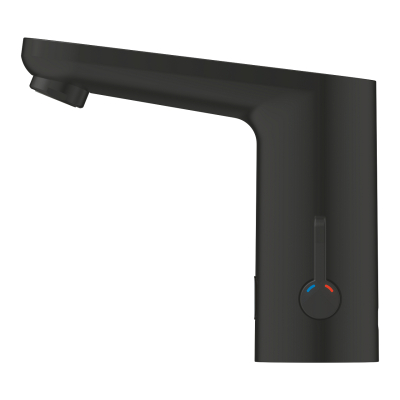 Grohe Get E Fotoselli Lavabo Bataryası (Pilli, Çift Su Girişli), Mat Siyah - 363662432 - 2