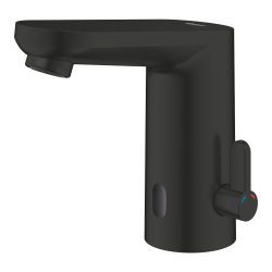 Grohe Get E Fotoselli Lavabo Bataryası (Pilli, Çift Su Girişli), Mat Siyah - 363662432 - 3