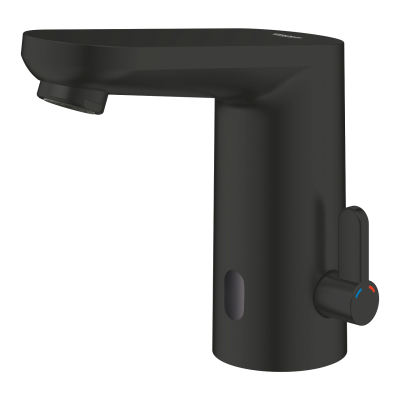 Grohe Get E Fotoselli Lavabo Bataryası (Pilli, Çift Su Girişli), Mat Siyah - 363662432 - 3