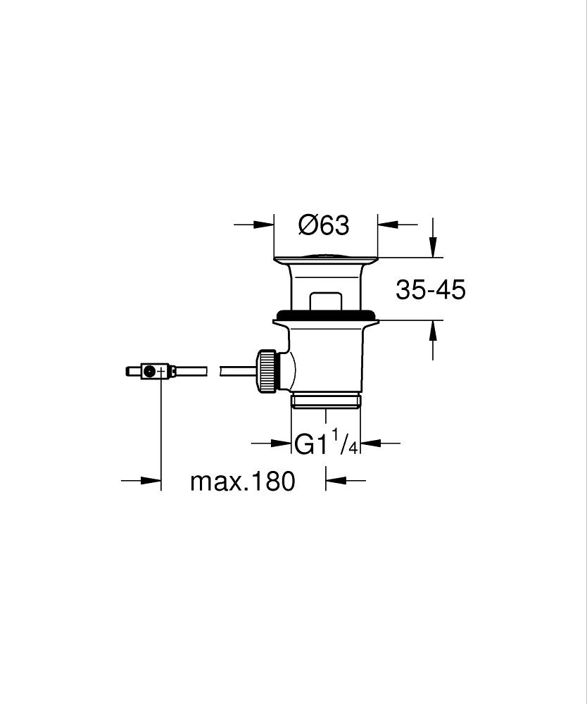 Grohe Gider Seti 1 1/4" - 28910L00 - 5