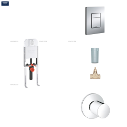 GROHE Gömme Rezarvuar Seti 80 mm İnce 4 'ü Set - Set